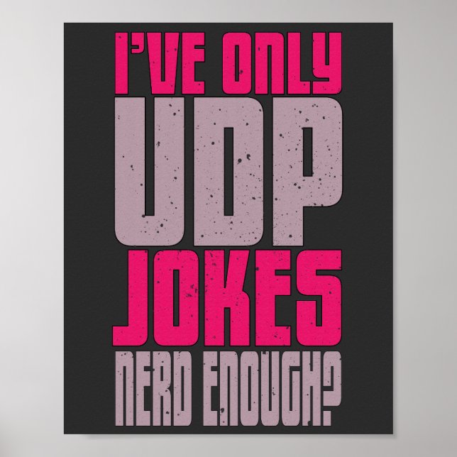 Poster Computer Science Programmer udp Joke  (Frente)