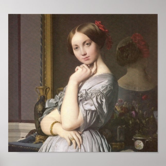 Póster Comtesse d'Haussonville (pormenores), Ingres (Frente)