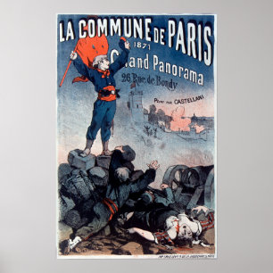 Poster Comuna de Paris 1871 do La de Affiche do vintage