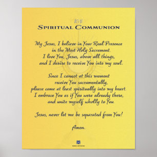 Poster Comunicação espiritual, Ato de