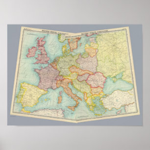 Póster Comunicações compostas de Europa