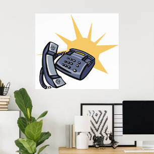 Poster Comunicações de telefone