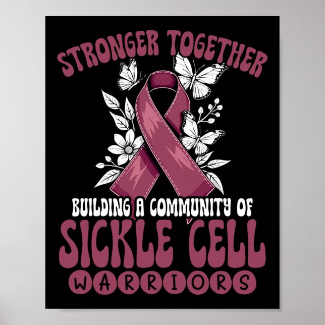 Poster Comunidade Mais Forte De Guerreiro De Células Fals (Frente)