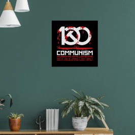 Poster Comunismo, celebrando 100 milhões de mortes