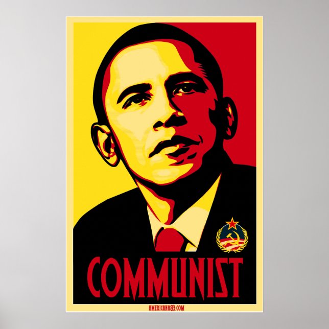 Poster Comunista de Obama, americana da 83 (Frente)
