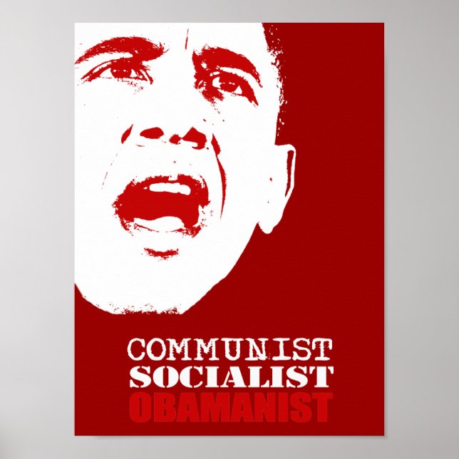 POSTER COMUNISTA, SOCIALISTA, OBAMANISTA (Frente)