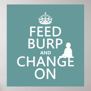 Póster Comutação de alimentação e ativação (bebê) (qualqu