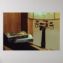 Póster con fotografía de ambiente vintage lectura