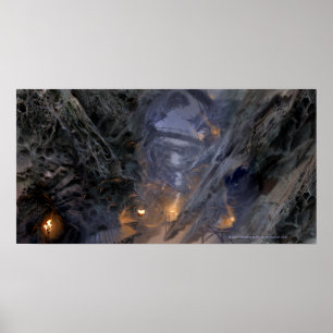 Póster Conceito da cidade do diabrete - pontes