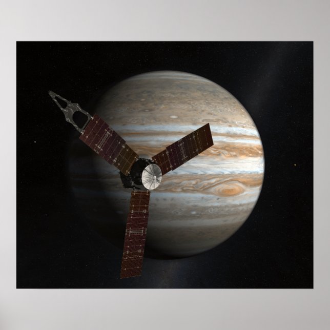Póster Conceito de artista da espaçonave Juno (Frente)