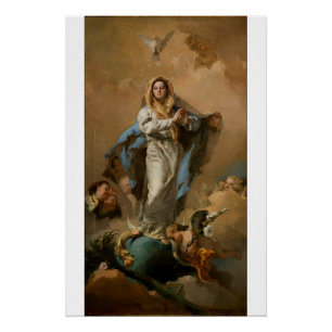 Póster Conceito imaculado de Giovanni Tiepolo