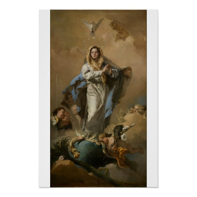 Póster Conceito imaculado de Giovanni Tiepolo (Frente)