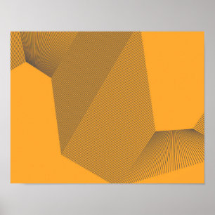 Poster Conceito moderno, urbano, amarelo, negrito simples