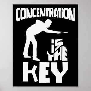 Poster Concentração É O Foco-Chave Da Piscina Engraçada B