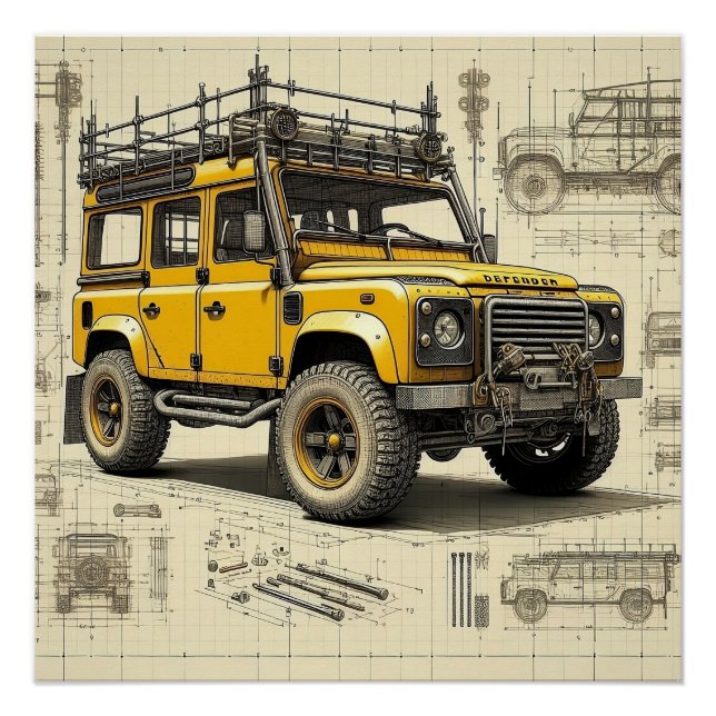 Póster Concept Defender Glossy Poster (Frente)