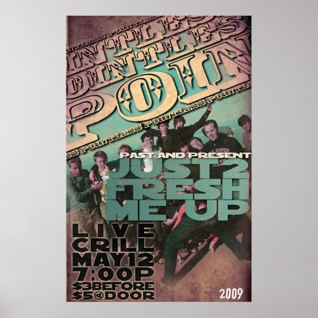 Póster Concert sem pontos 2009 (Frente)