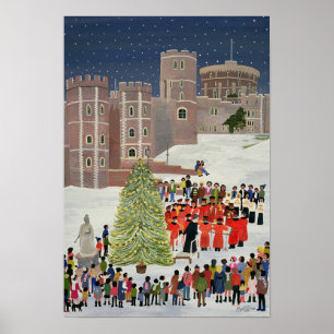 Poster Concerto 1989 da canção de natal do castelo de
