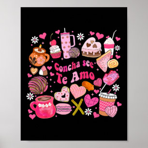 Poster Concha See Te Amo Mexicano Dia dos Namorados Para