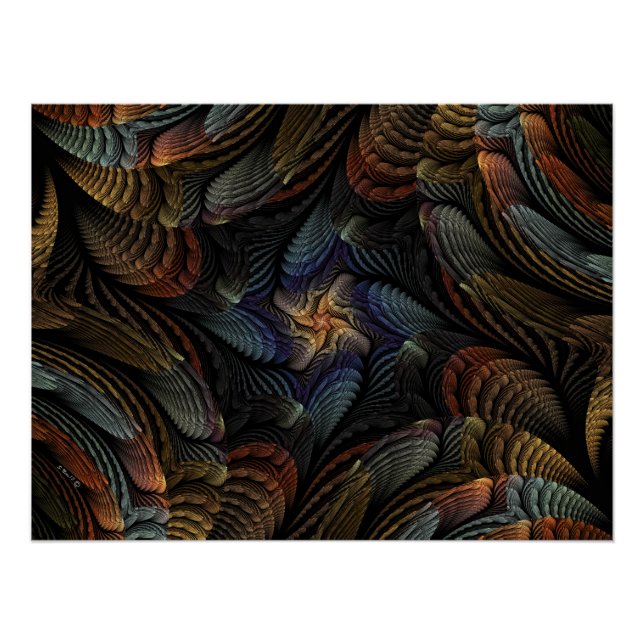 Póster Conchas Abstratas (Frente)