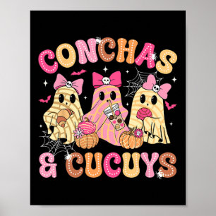 Poster Conchas Bonitas E Cucuys Ghost Engraçado Hallow Me
