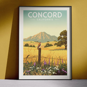 Poster Concord Califórnia Antiga
