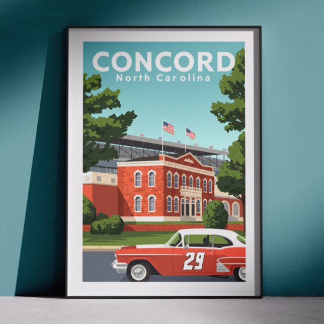 Poster Concord Carolina do Norte Antiga (Criador carregado)
