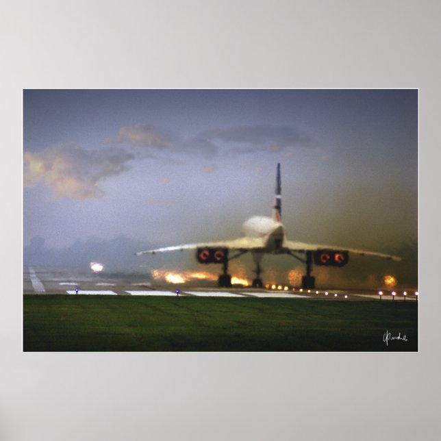 Poster "Concorde Takeoff" (Frente)