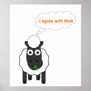 Poster Concordo Com Nick ~ Eleição Geral Política Do Rein