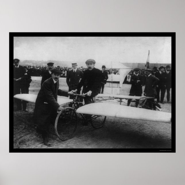 Póster Concurso Aviette em Moulineaux, França, 1912 (Frente)