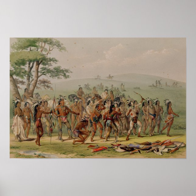 Poster Concurso Mandan Archery, c.1832 (Frente)