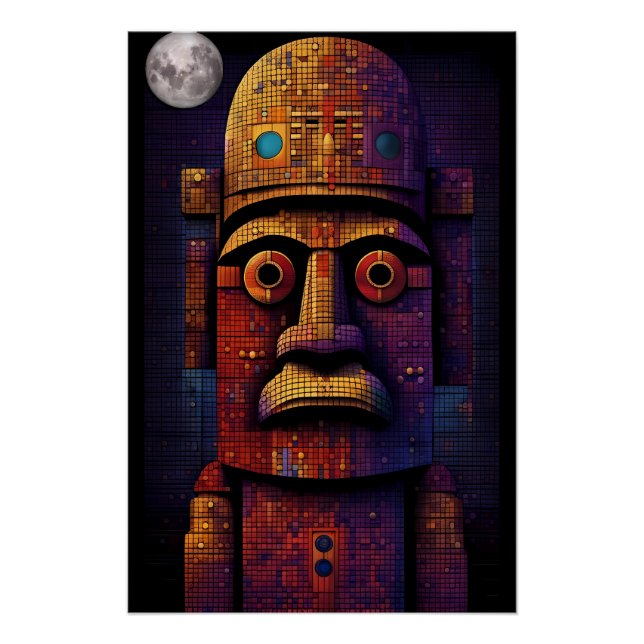 Póster Concursos de ociosidade e contato visual (Frente)