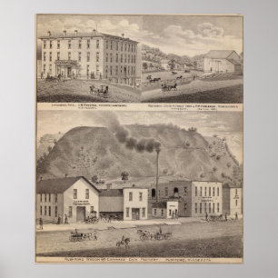 Póster Condado da carruagem de Rushford Wagonand,