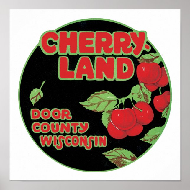 Póster Condado de Cherryland Door (Frente)