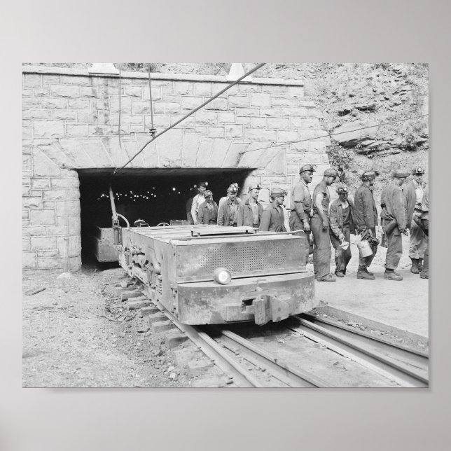 Poster Condado de Coal Mine Wyoming, Virgínia Ocidental 1 (Frente)
