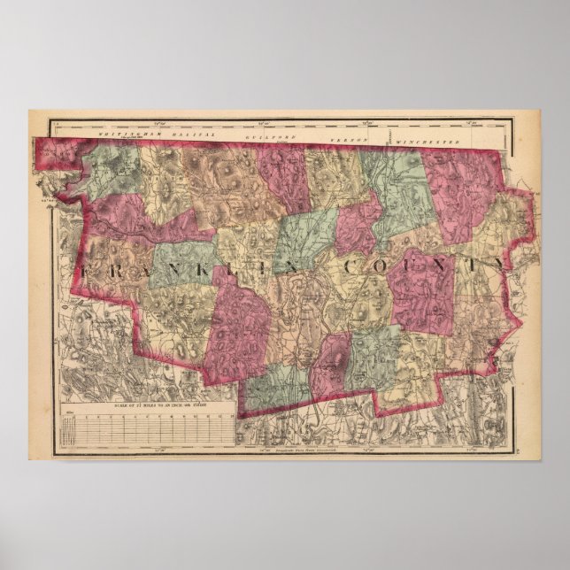 Póster Condado de Franklin 2 (Frente)