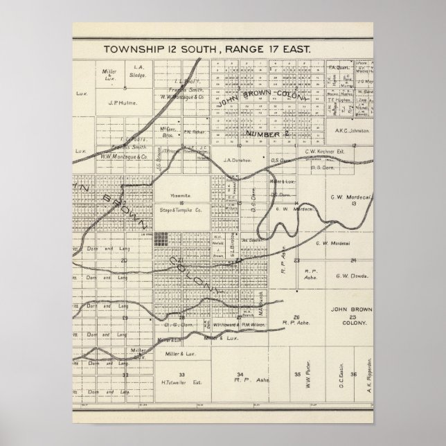 Póster Condado de Madera, Califórnia 4 (Frente)