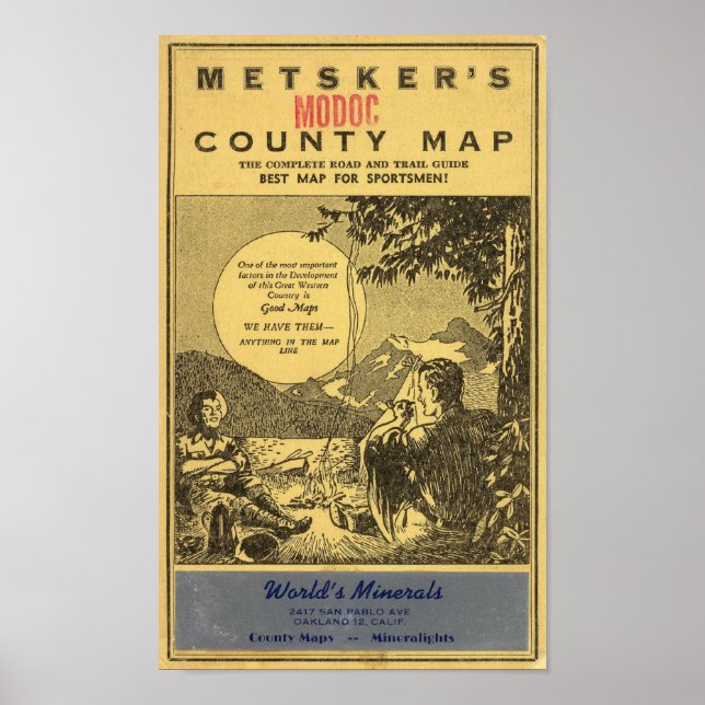 Póster Condado de Modoc (Frente)