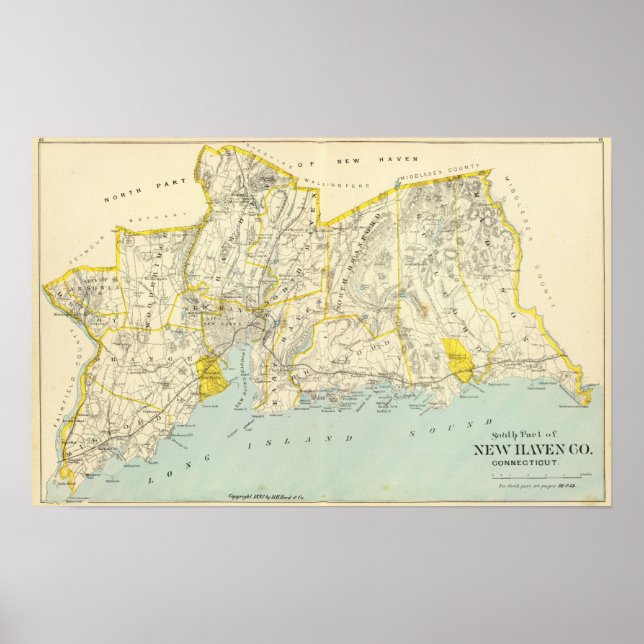 Poster Condado de New Haven (Frente)