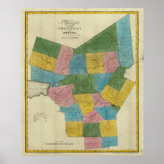 Póster Condado de Oneida (Frente)