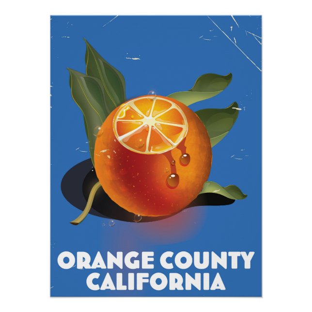 Póster Condado de Orange Califórnia (Frente)