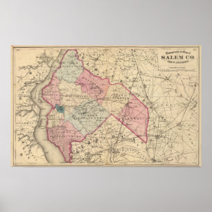 Poster Condado de Salem, NJ