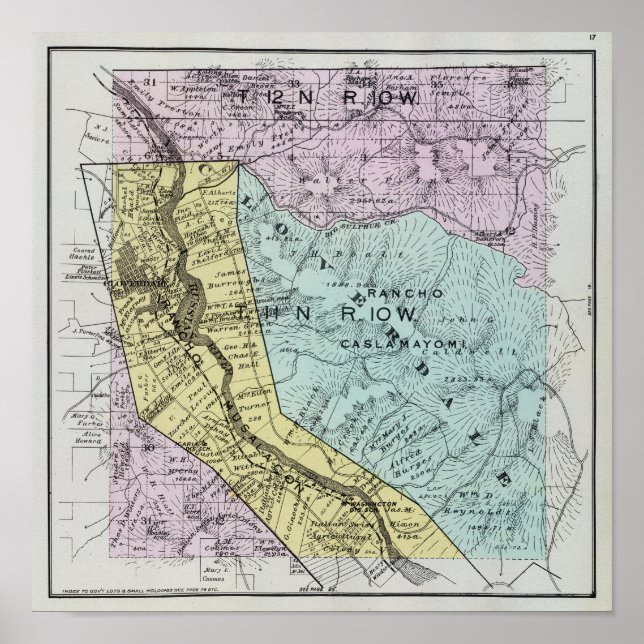 Póster Condado de Sonoma, Califórnia 18 (Frente)