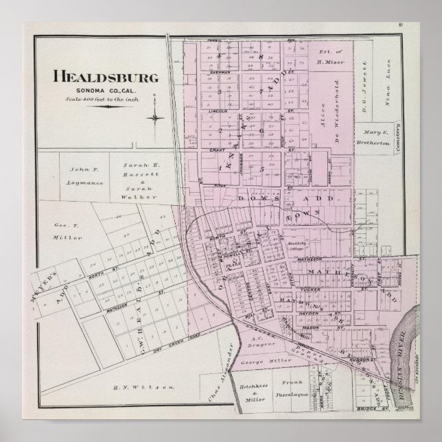 Póster Condado de Sonoma, Califórnia 22 (Frente)