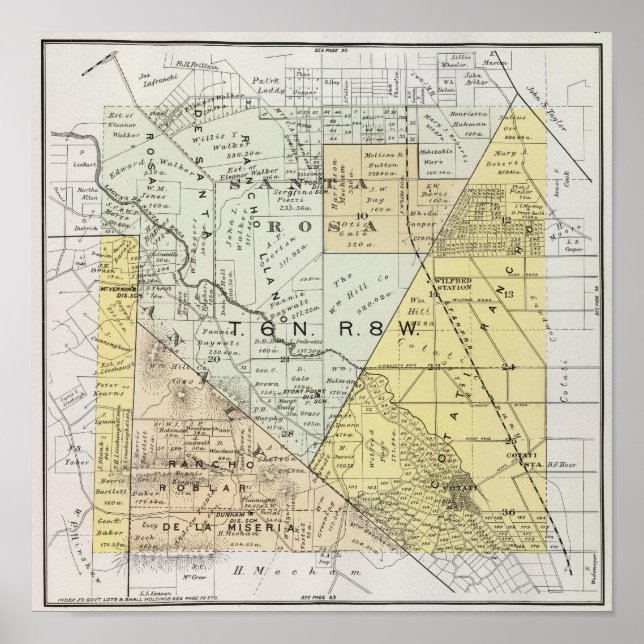 Póster Condado de Sonoma, Califórnia 23 (Frente)