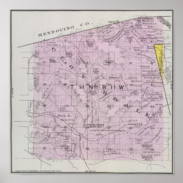 Póster Condado de Sonoma, Califórnia 7 (Frente)