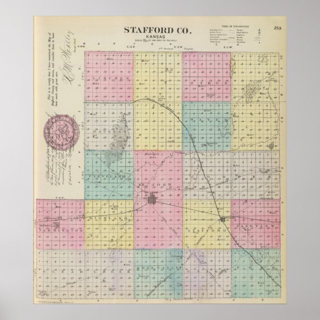 Póster Condado de Stafford (Frente)