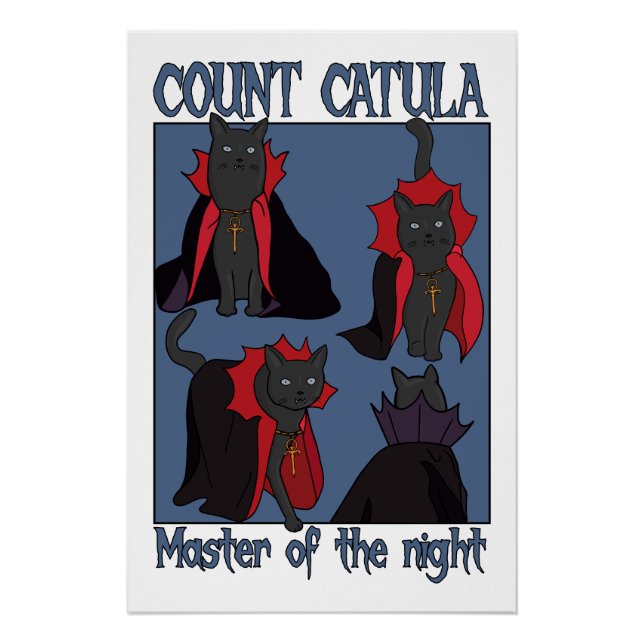 Póster Conde Catula Mestre da Noite (Frente)