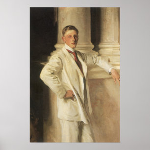 Póster Conde de Dalhousie por Sargent, arte do retrato do