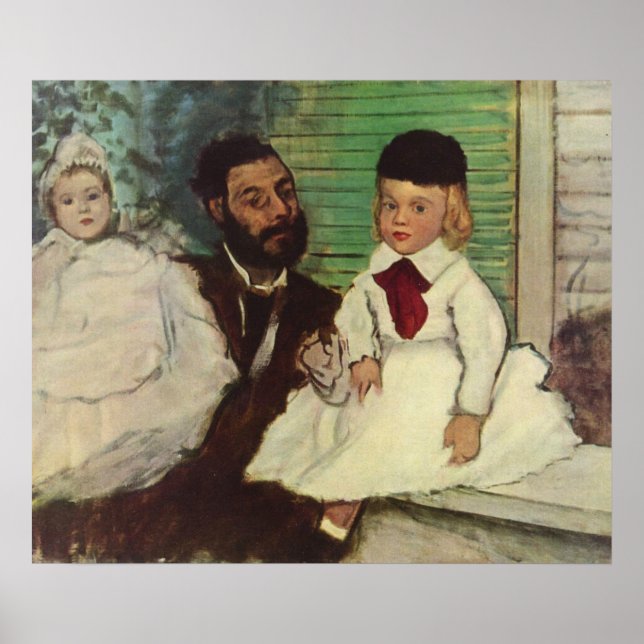 Poster Conde Lepic e Suas Filhas - Edgar Degas (Frente)