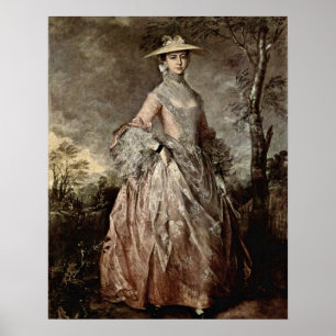 Póster Condessa Howe de Mary por Thomas Gainsborough